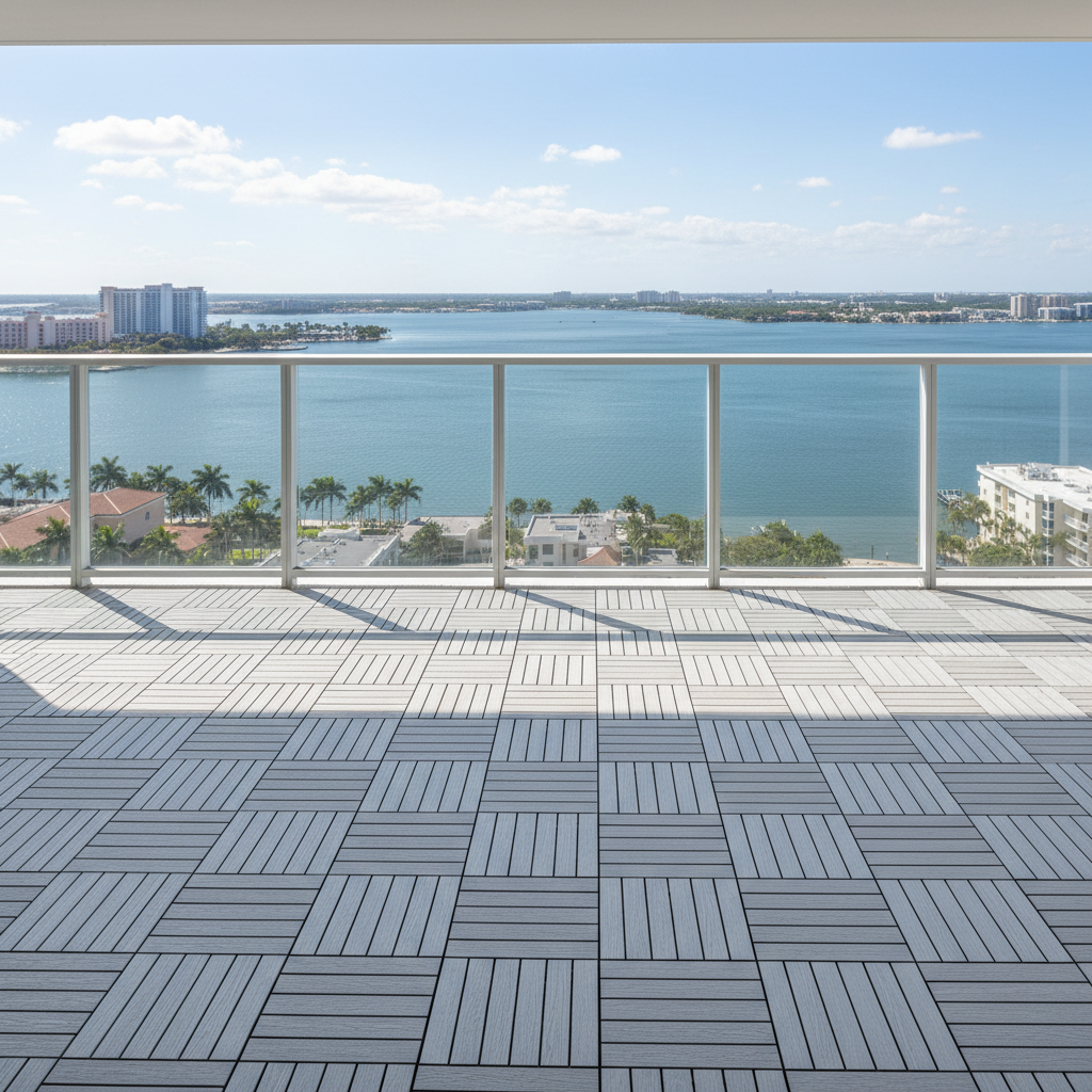 Precision balcony installation detail