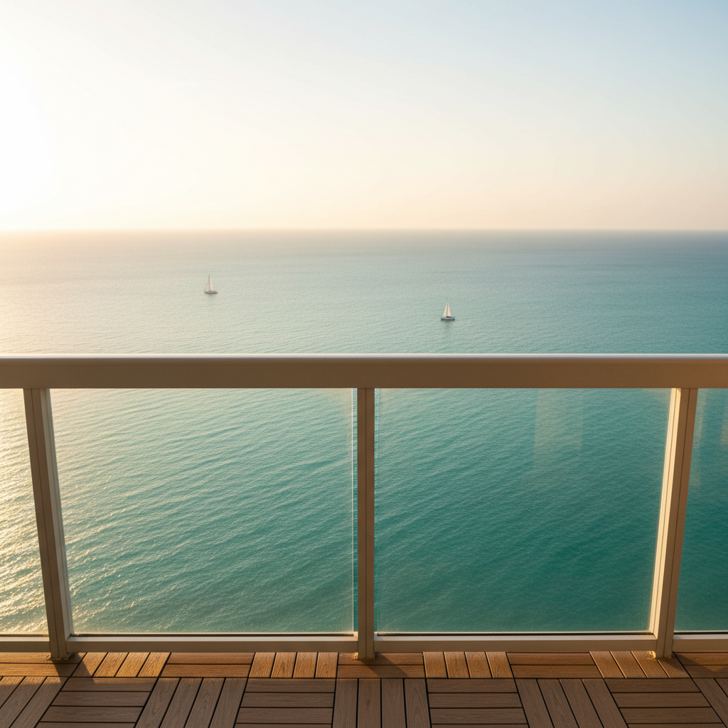 Luxury high-rise balcony with Gulf Coast view, St. Petersburg Florida
